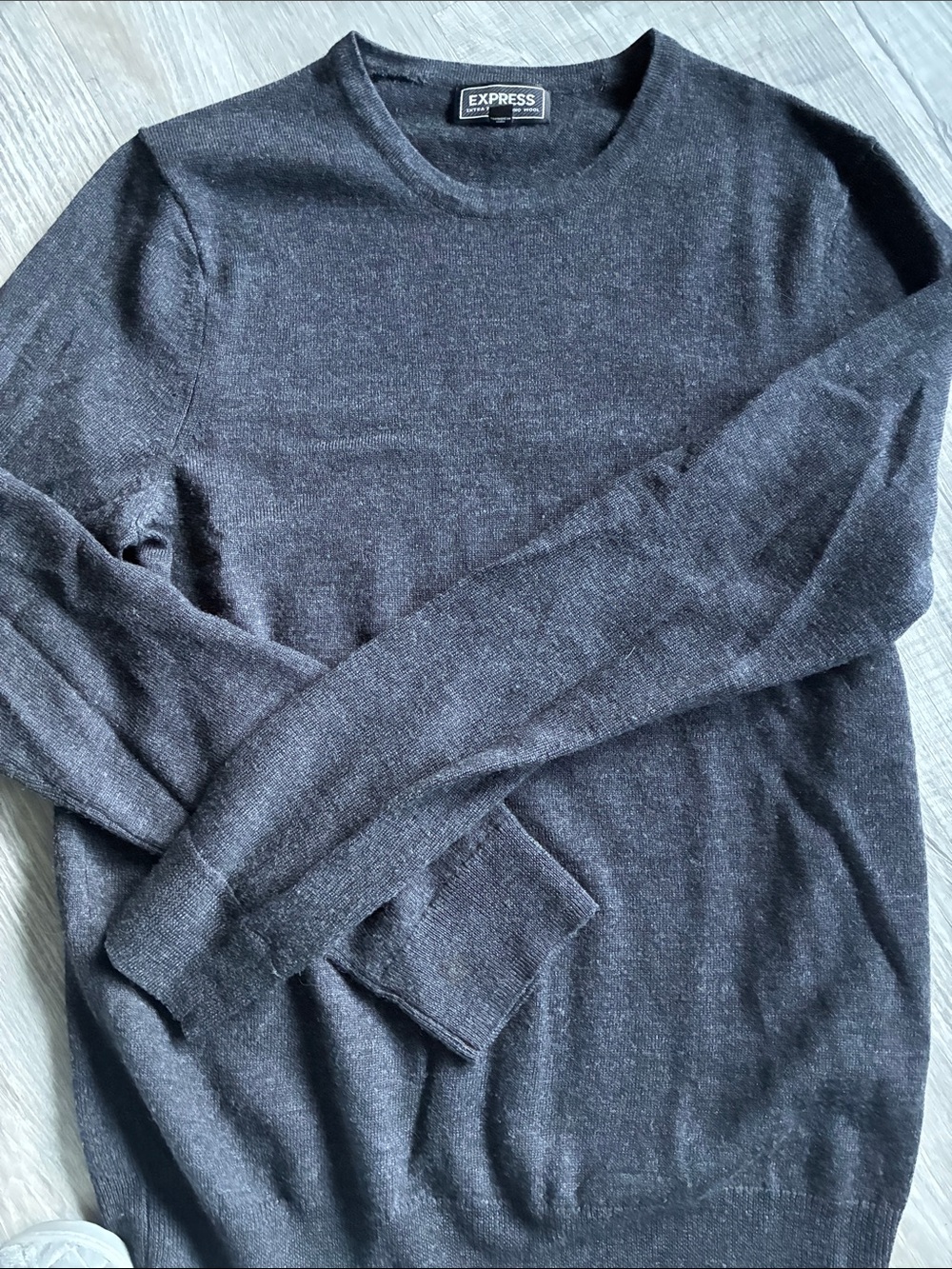 Express Charcoal Gray Crewneck Sweater
